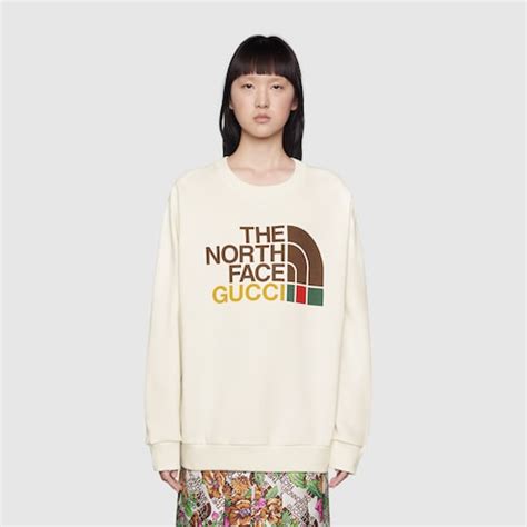 the north face x gucci cotton sweatshirt|north face Gucci for sale.